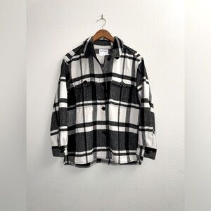 NWOT Old Navy Black and White Plaid Jacket